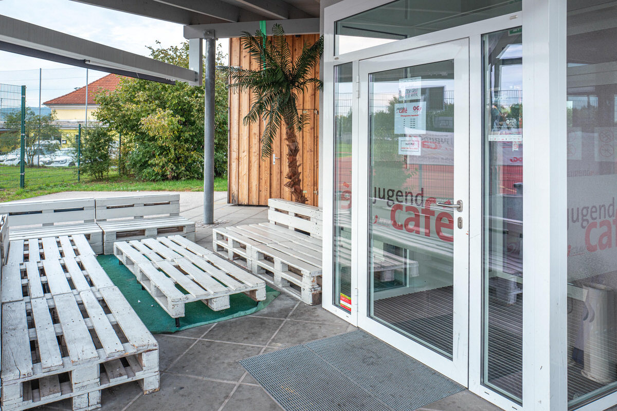 Eingang des Jugendzentrum Leonding