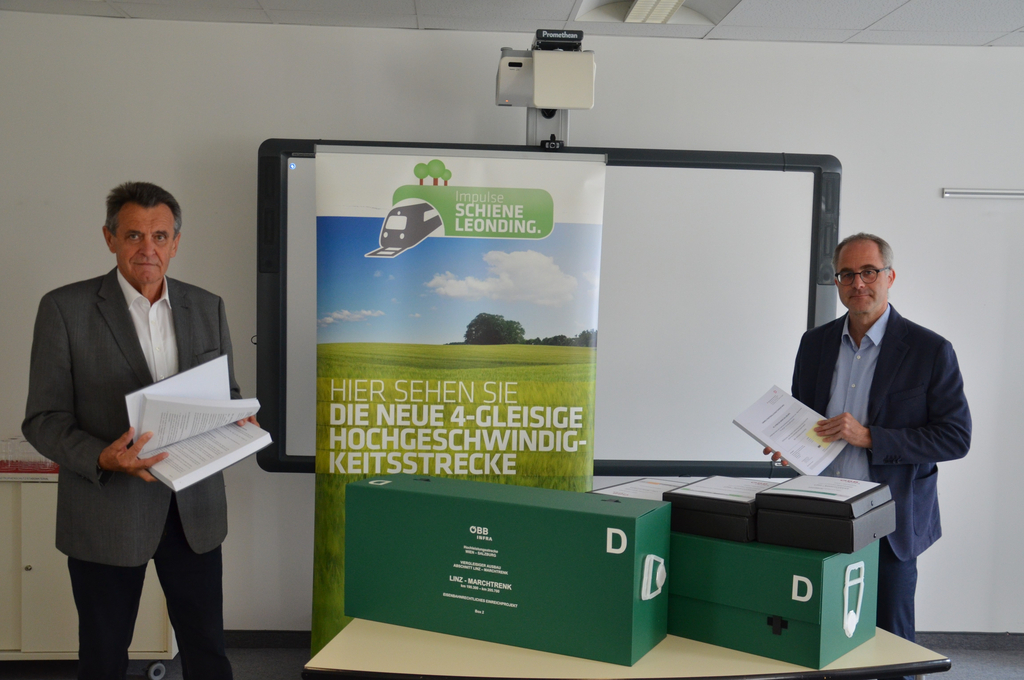 Bgm. a. D. Walter Brunner und Sprecher Dr. Oliver Plöckinger