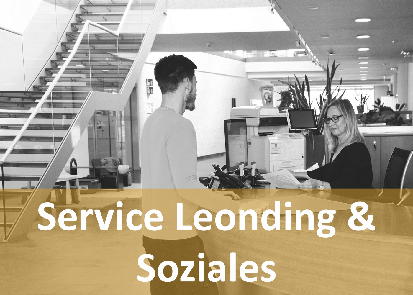 Kunde im Bürgerservice