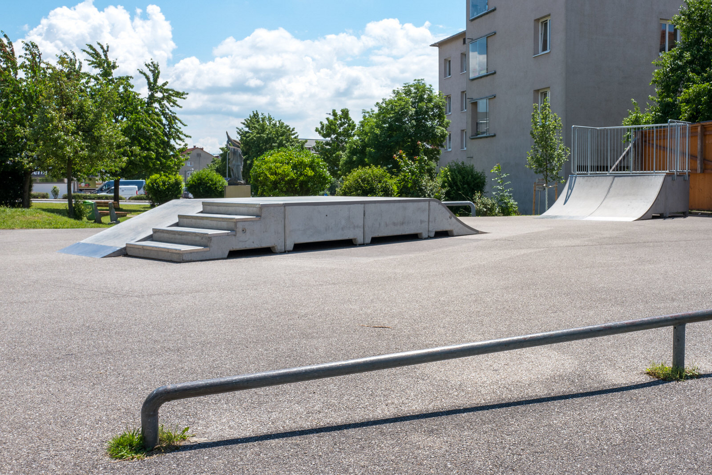 Skaterplatz im Zentrum von Leonding