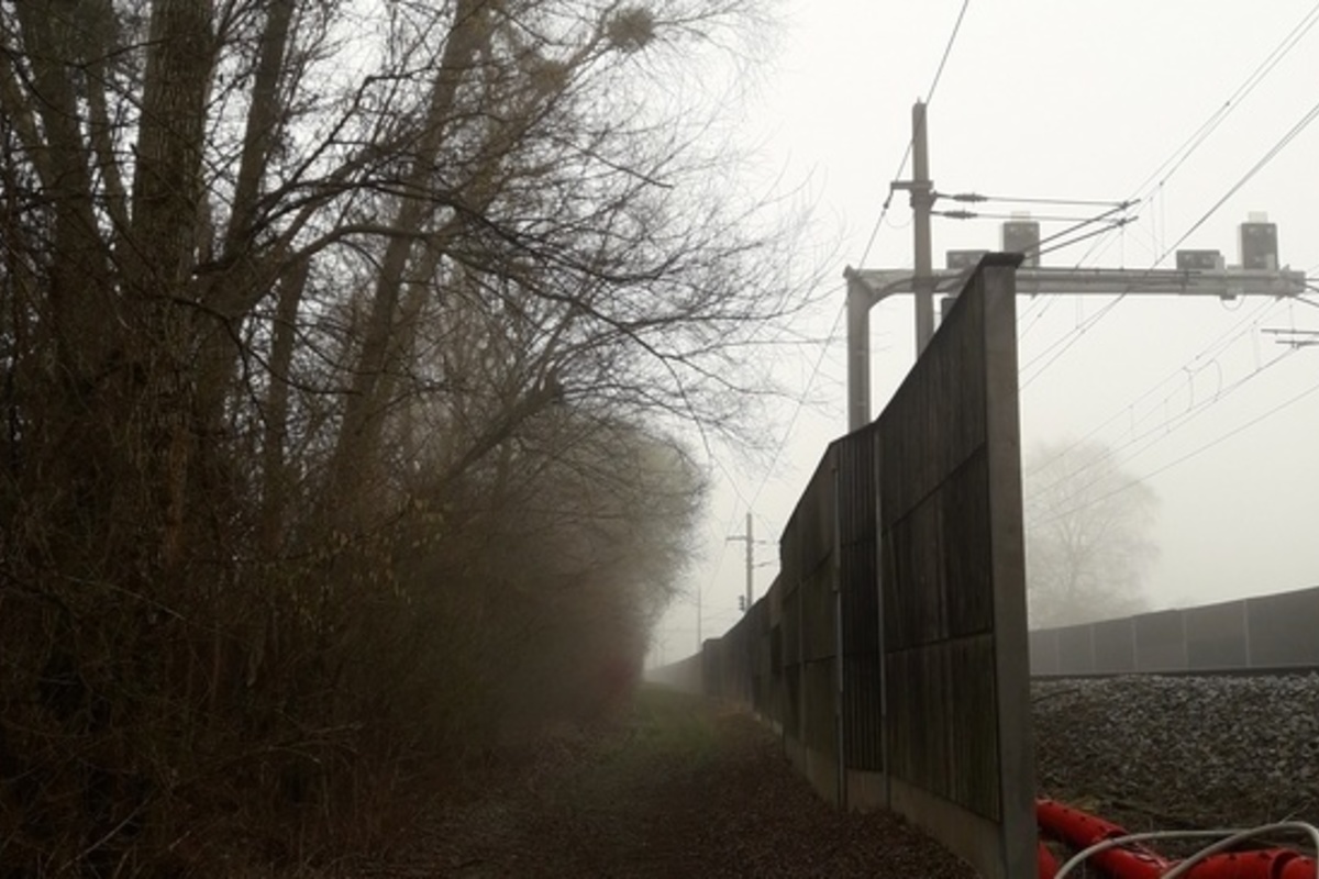 Weg bei Bahn